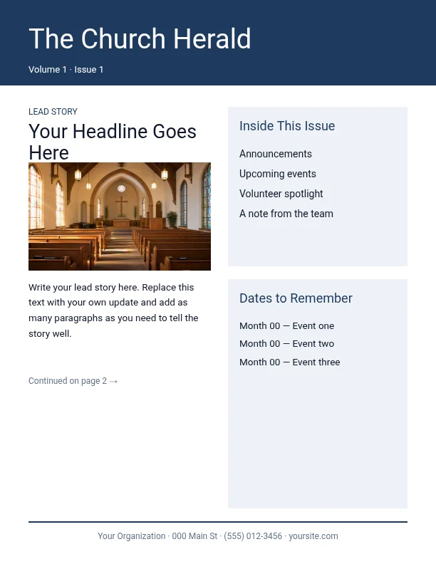 Church Newsletter
