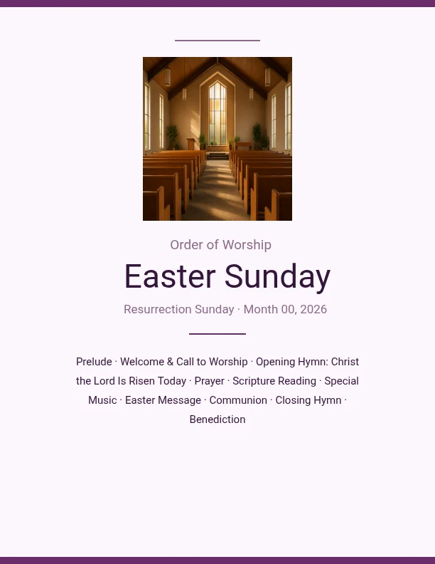 Easter Sunday Service