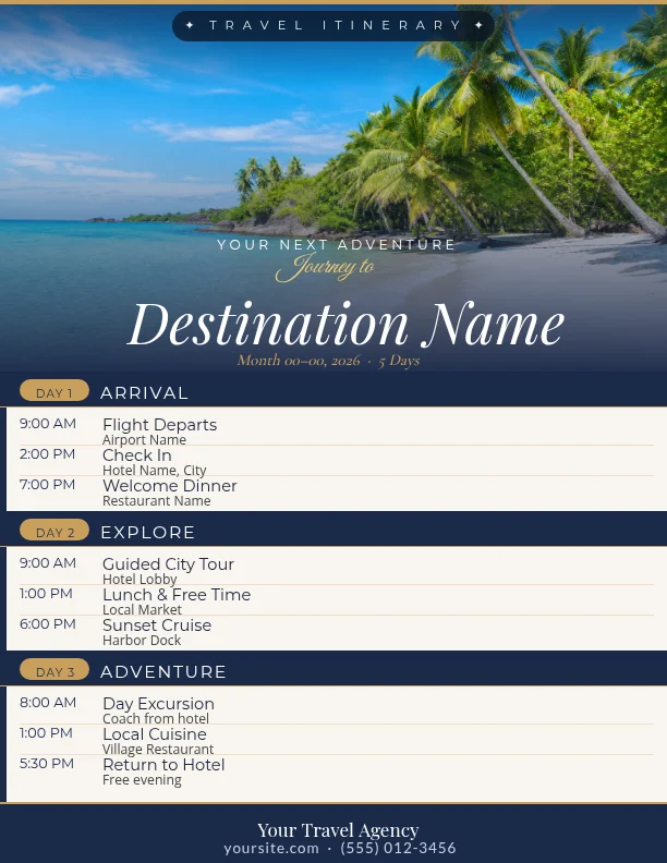 Travel Itinerary