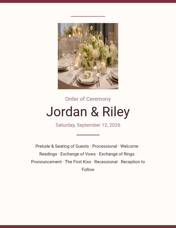 Wedding Ceremony